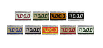 4 أرقام 7 الجزء لون شاشة LCD VA مع الطباعة الحريرية تصميم مخصص