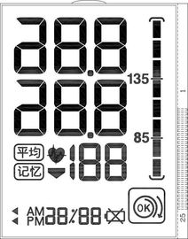 7 الرقمية وحدة شريحة Lcd ، شفاف وحدة شاشة LCD Lcd لمقياس ضغط الدم