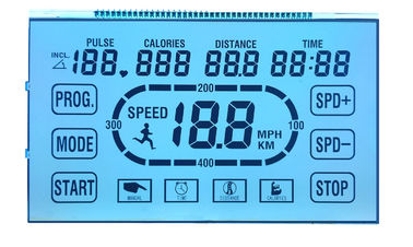 6 O&amp;#39;clock شفاف STN شاشات الكريستال السائل شاشة عرض 7 أرقام ايجابية لتشغيل الجهاز