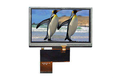 4.3 بوصة 480 * 272 TFT LCD مقاوم لوحة تعمل باللمس 24 بت للصناعة
