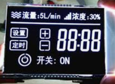 شاشة عرض LCD أحادية اللون مخصصة 7 وحدة الوحدة نوع VA شاشة عالية التباين مع الإضاءة الخلفية LED الأبيض