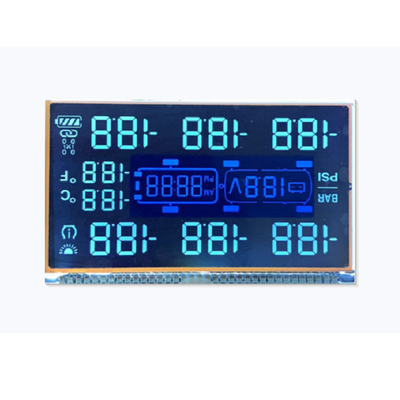 شاشة عرض أحادية اللون Lcd قابلة للإرسال مخصصة من 6 أرقام