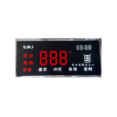 6 O'Clock Custom Lcd Monitor القابل للبرمجة 3.3 فولت 7 جزء لمقياس الكهرباء