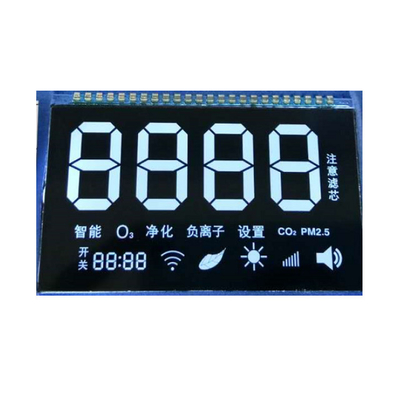 Oem Odm Pin Connector برمجة VA شاشة LCD 6 O'Clock أحادية اللون