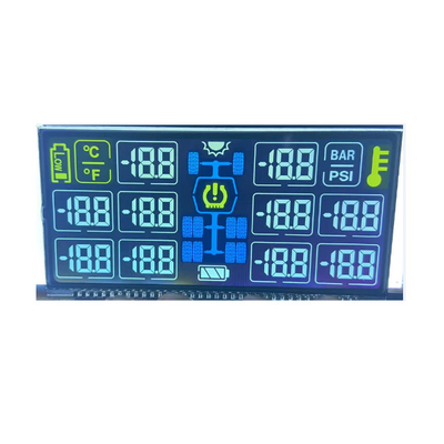 شاشة LCD رقمية إيجابية بحجم مخصص ، شاشة LCD مكونة من 6 أرقام و 7 شرائح