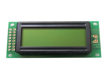 أصفر - أخضر 0802 نقطة مصفوفة شاشة LCD الوحدة النمطية COB نوع الحرف 2 خطوط