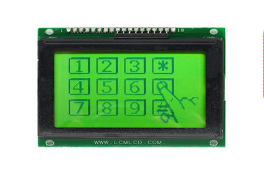 18 دبابيس 128 × 64 رسومات LCD وحدة ستين إيجابية 12864 شاشة TN مشاهدة زاوية