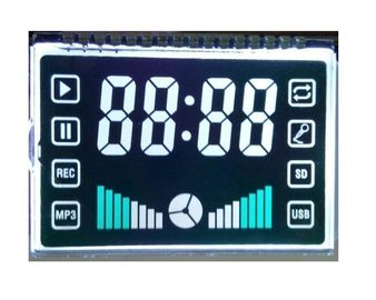 OEM FSTN LCD عرض الوضع النحاسي أحادية اللون الرسم 6 الساعة عرض زاوية