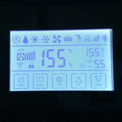 جزء Lcd مخصص تصميم FSTN / TN شاشة Lcd ، موصل زيبرا عبر الرسائل أحادية اللون Lcd لعب لعداد المياه
