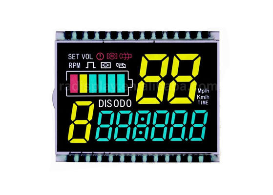 شاشة عرض LCD VA مخصصة 14 قطعة من وحدة Lcd للعرض السلبي رقم 7 قطعة وحدة Lcd