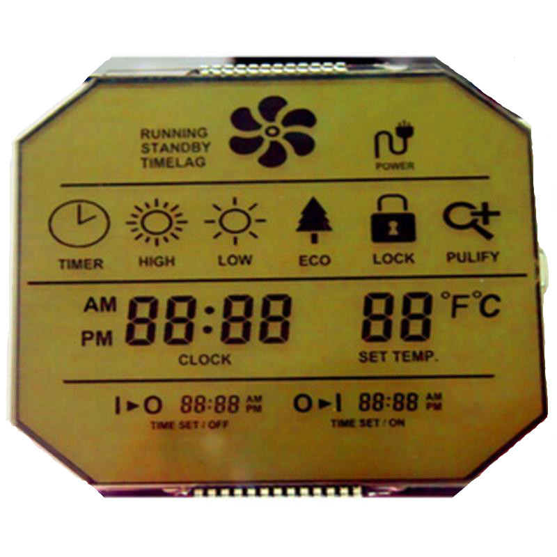 شاشة LCD مكونة من 5 أرقام و 7 أجزاء ، وشاشة LCD ملونة VA لعداد سرعة السيارة