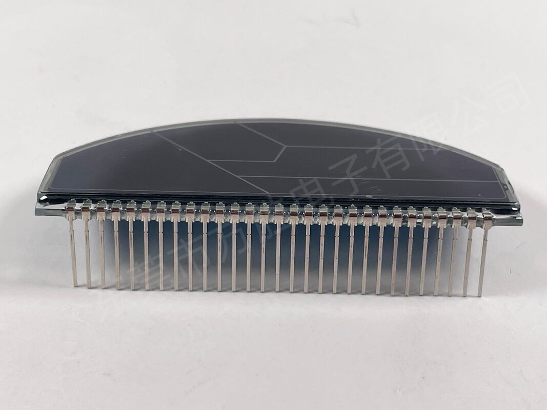 شاشة LCD للدراجات النارية ذات الغشاء الأزرق المخصص، شاشات LCD أحادية اللون، عداد سرعة LCD شبه دائري