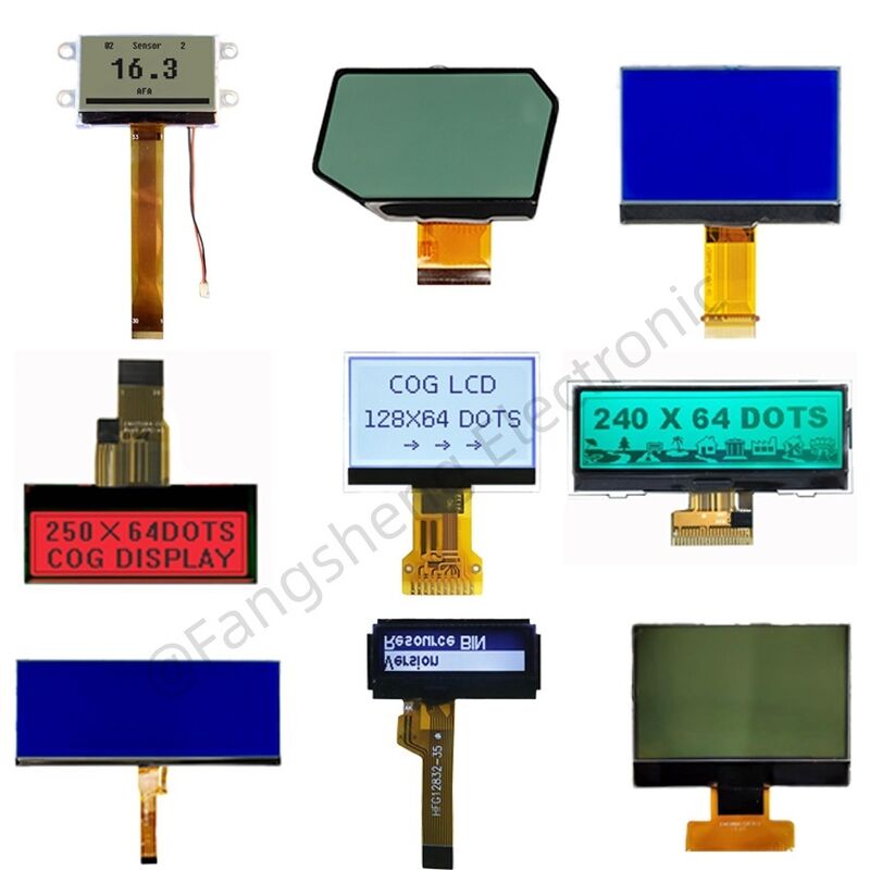 OEM COG LCD 128x64 192x64 240x128 COG LCD Factory ST7567 COG Display للتحكم الصناعي