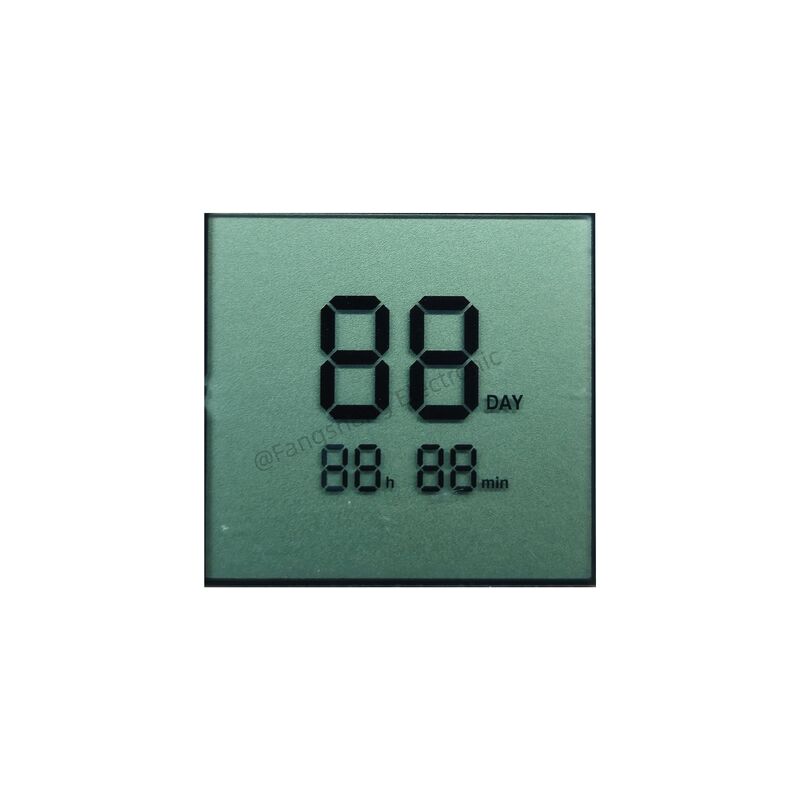 مخصص TN LCD 2 أرقام 7 الجزء شاشة LCD لوحة شاشة LCD عاكسة إيجابية للموقت