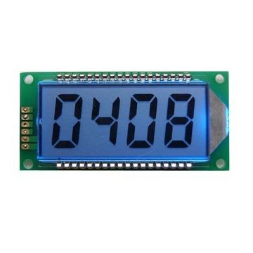 4 أرقام 7 الجزء لون شاشة LCD VA مع الطباعة الحريرية تصميم مخصص