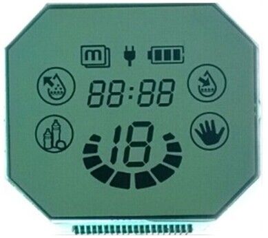 شاشة عرض LCD مستديرة مخصصة ، وحدة عرض سلبية VA شاشة عرض LCD عالية التباين ، وحدة Lcd مدورة من 7 أجزاء