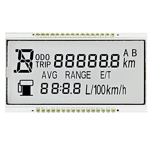مخصص STN LCD عرض إيجابي سبعة قطاعات للسيارة لوحة القيادة 1/4 واجب طريقة القيادة