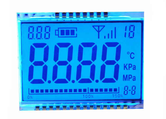 أرقام 7 الجزء TN عاكس شاشة LCD حجم مخصص للمتر 3.3V