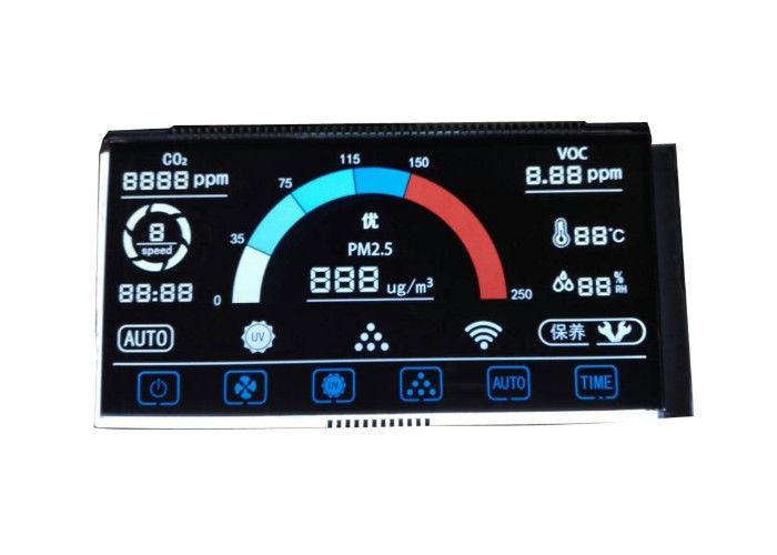شاشة عرض LCD VA مخصصة 14 قطعة من وحدة Lcd للعرض السلبي رقم 7 قطعة وحدة Lcd