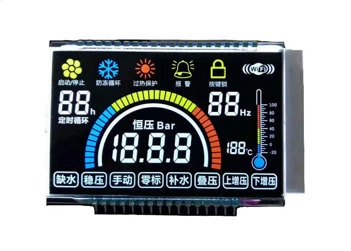 شاشة عرض LCD VA مخصصة 14 قطعة من وحدة Lcd للعرض السلبي رقم 7 قطعة وحدة Lcd