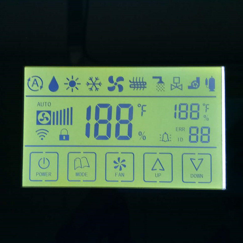 جزء Lcd مخصص تصميم FSTN / TN شاشة Lcd ، موصل زيبرا عبر الرسائل أحادية اللون Lcd لعب لعداد المياه