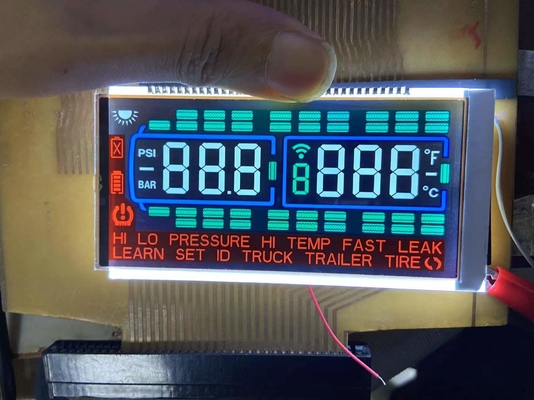 الرقم السلبي FSTN شاشة تخصيص شاشة ناقلة TN Lcd لقياس ضغط الإطارات