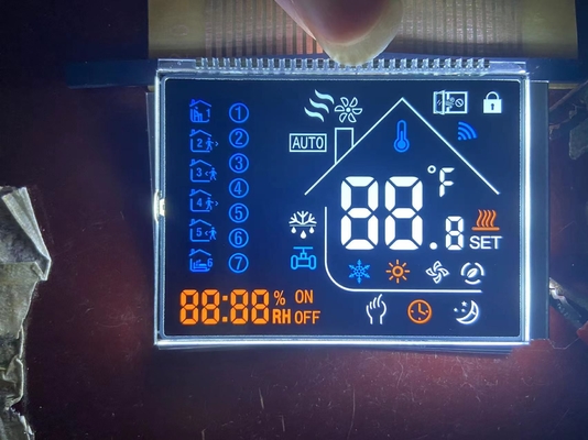 خصيص سلبي 12 0 ساعة VA شاشة LCD عرض ناقل الرقم الرسومية شاشة LCD زجاجي VA لوحة لتحديد الحرارة