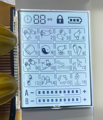 3.6 فولت مصفوفة إيجابية HTN شاشة LCD ناقلة شاشة LCD الرسومية للمسالج