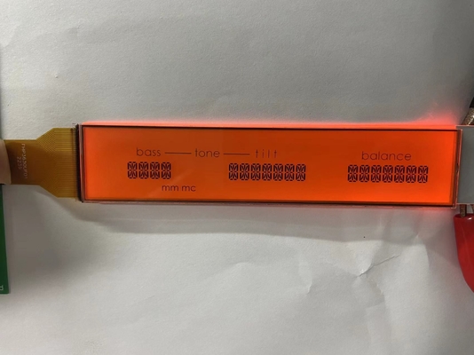 شاشة LCD ذات مصفوفة إيجابية HTN أحادية اللون 7 قطاعات شاشة LCD الرسومية العاكسة للصوت