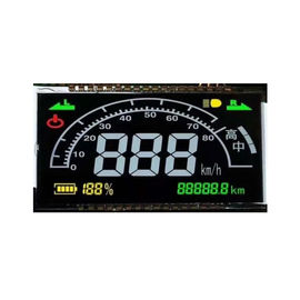 حجم مخصص 7 شريحة شاشة مربعة HTN شاشة LCD 12 PIN ثابت طريقة القيادة