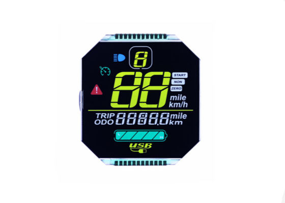 شاشة عرض LCD مستديرة مخصصة ، وحدة عرض سلبية VA شاشة عرض LCD عالية التباين ، وحدة Lcd مدورة من 7 أجزاء