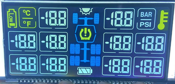 شاشة عرض LCD أحادية اللون سوداء وبيضاء DFSTN مخصصة VA سلبية للمركبة المثبتة