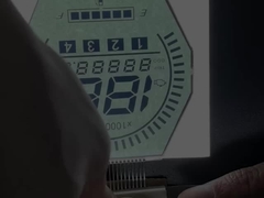 شاشة LCD HTN أحادية اللون 7 شرائح شاشة LCD الرسومية للأدوات