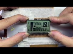 شاشة LCD عالية الجودة مخصصة HTN شكل ثمانية أحادي اللون 7 قطعة شاشة LCD الرسومية للسيارات النارية